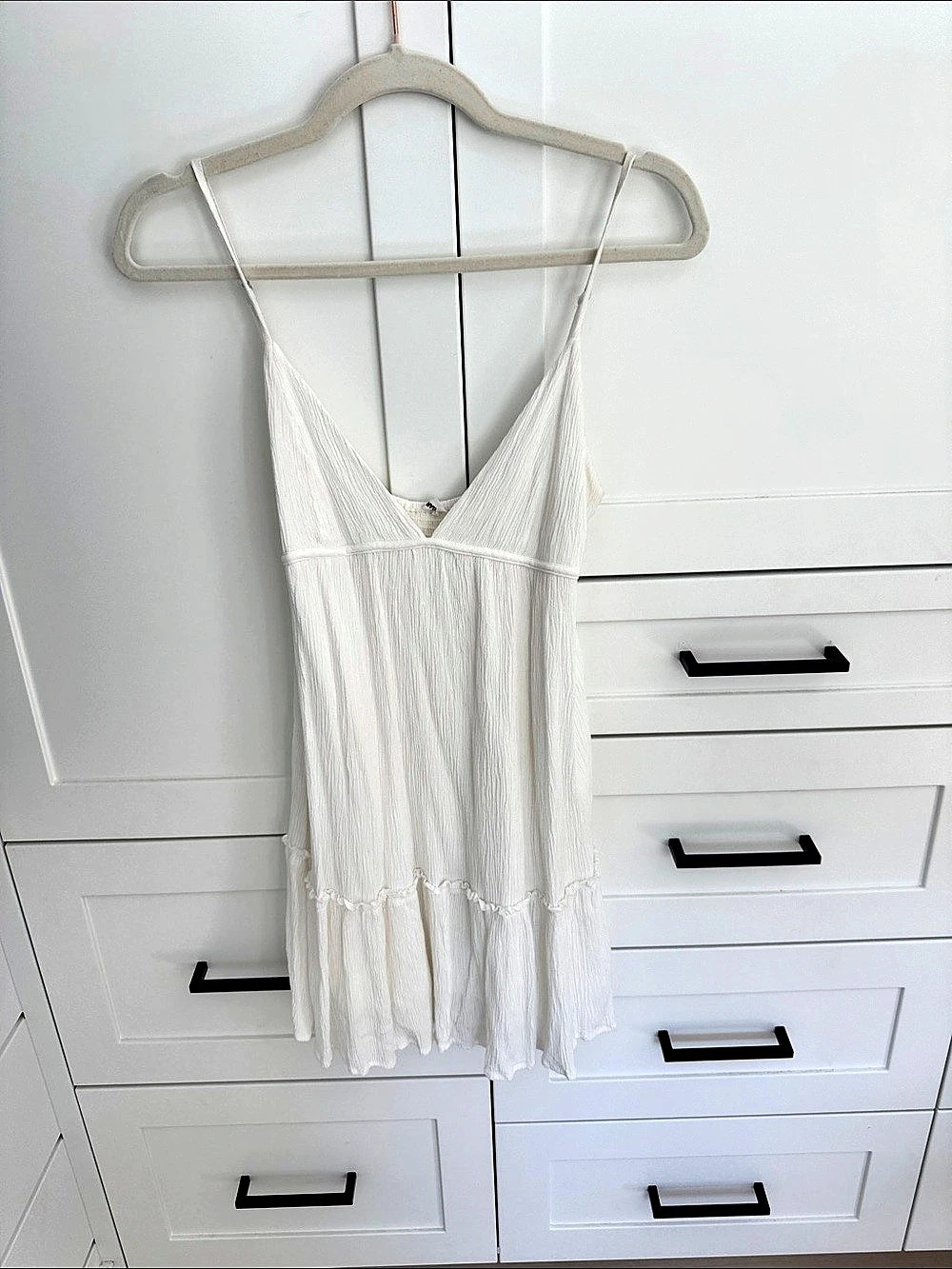 Garage White Textured Camisole